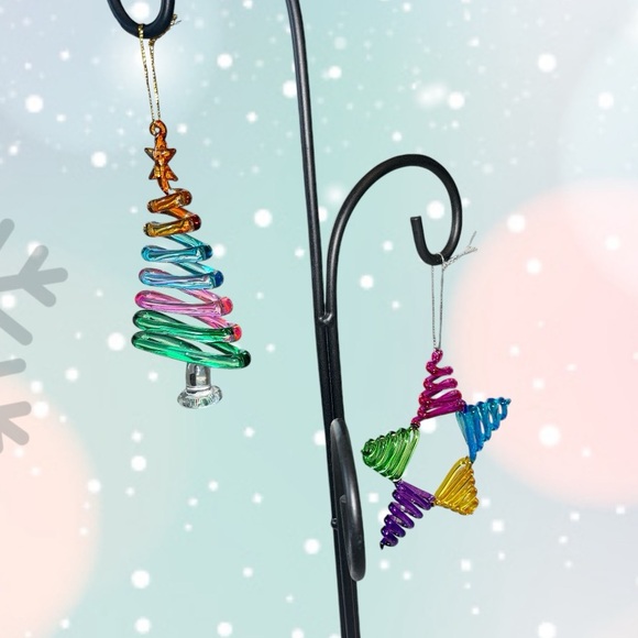 Pier 1 Star Ornament Glass Multi Colored - Picture 9 of 9